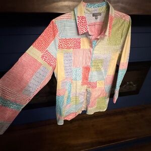 Habitat multi colored women’s dress shirt